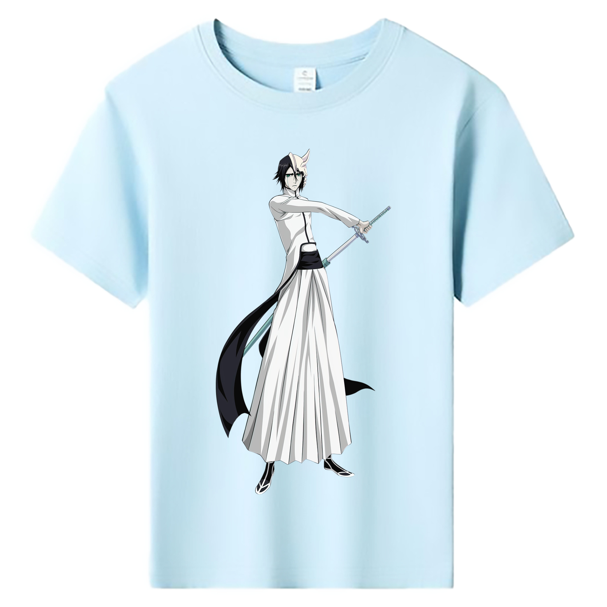 （画像用） ブリーチ ウルキオラ·シファー BLEACH Ulquiorra cifer 綿100％キッズTシャツ（フロントプリント）